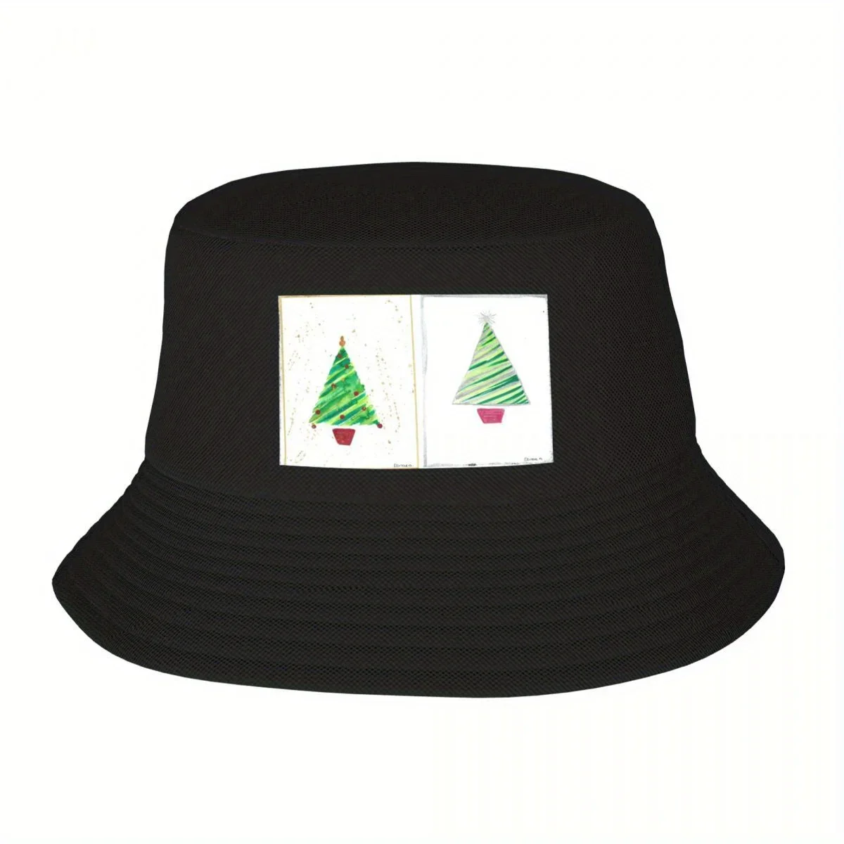 2026 Framed Christmas Trees by Danae Anastasiou Bucket Hat Christmas Hat Snap Back Hat Men Hat Women's
