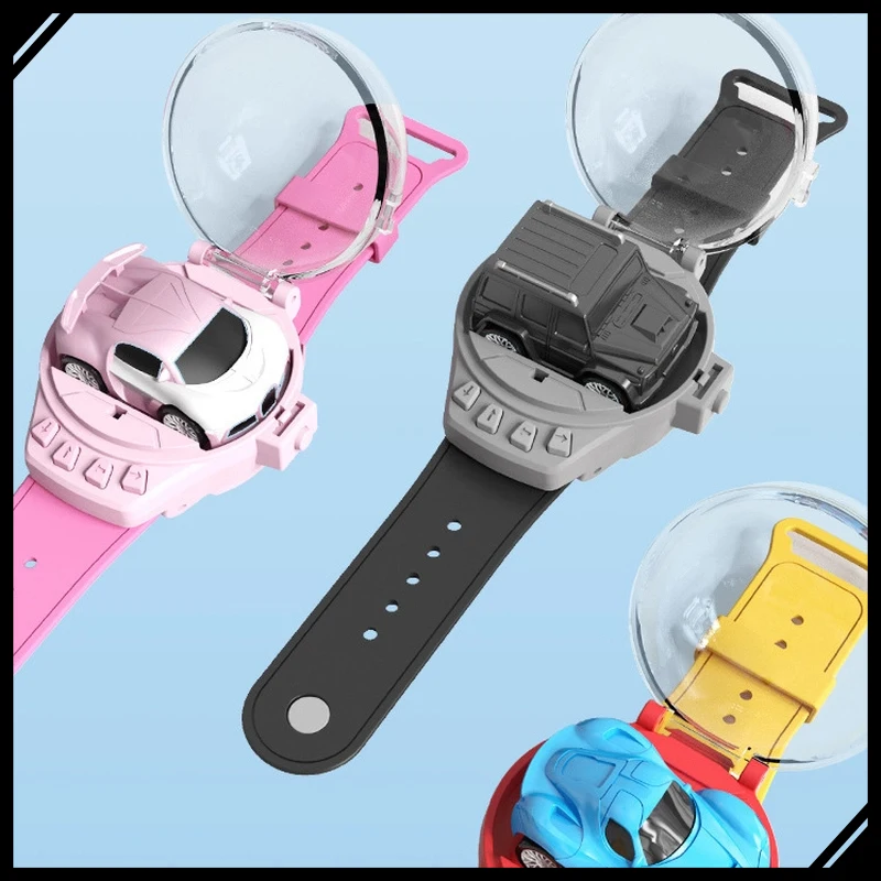 2.4G Kids Watch RC Car Alloy Mini Remote Control Racing Toy for Boys Birthday Gift Children Present