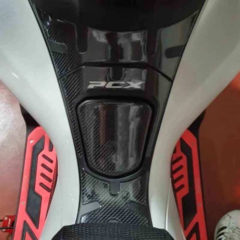 

3D Motorcycle Fuel Tank Pad Carbon Fiber Scooter Tank Protector Sticker Accessories for PCX125 PCX150 Pcx125 150 18-19
