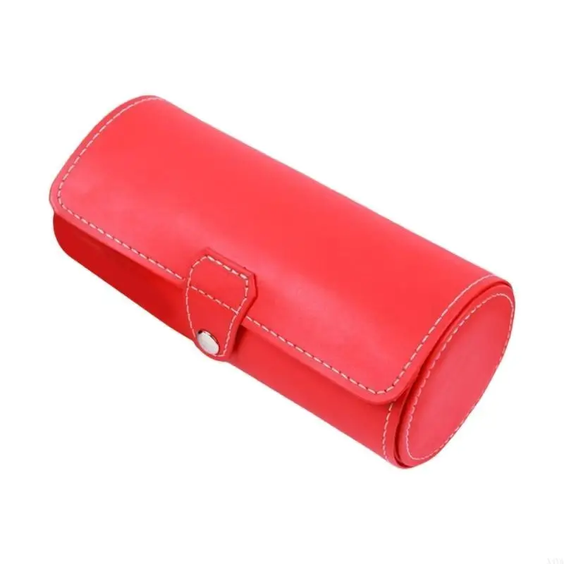 

X4YA Men's Travel Watch Case In Sturdy PU Leather Elegant Handwoven Pattern Designs