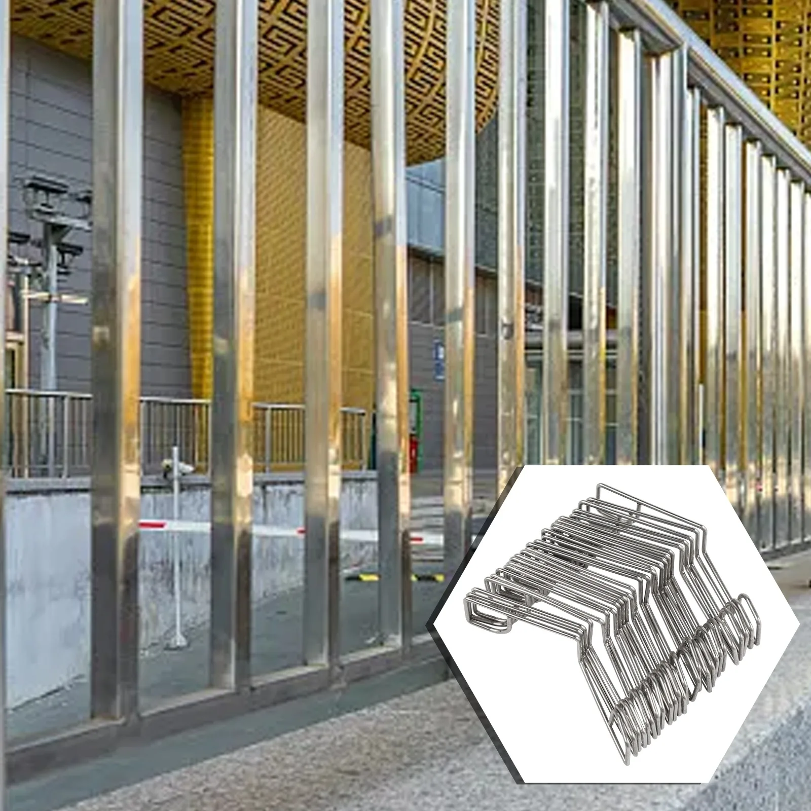

For Garden Panels Easy Install Clips Fence Panel Clips Reduce Noise In Garden Fence Versatile For Various Fences
