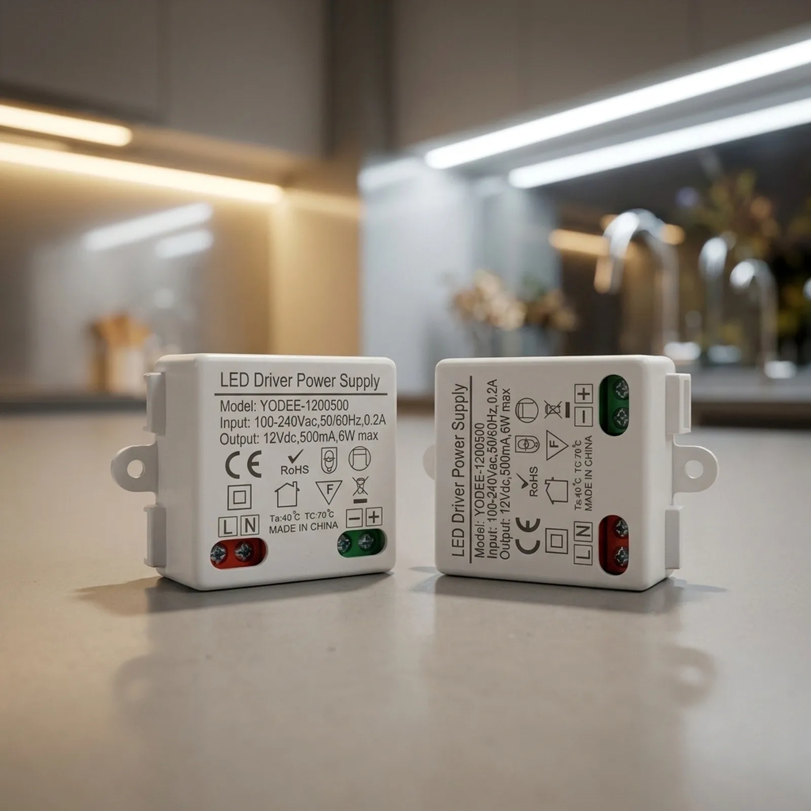 for mini 12W LED Lighting Drivers Transformer Pack of 2 230V AC to 12V DC Power Supply for Indoor LED Strips and MR16 MR11 for