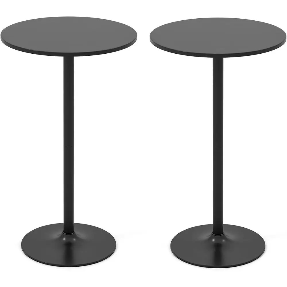 

2-in-1 Adjustable Height Bar Table with Detachable Pole, Metal Base, 24 Round Top, 40/22, Ideal for Pubs, Dining Rooms, Kitchens