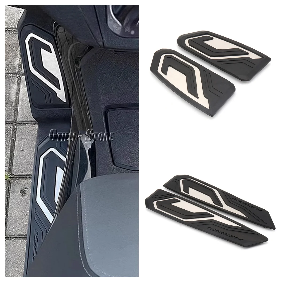 

Motorcycle Footrest Footpeg With Logo Rubber Foot Pedal Footboard For Honda Nss350 Nss 350 nss350 NSS350 NSS 350 2021 2022 2023