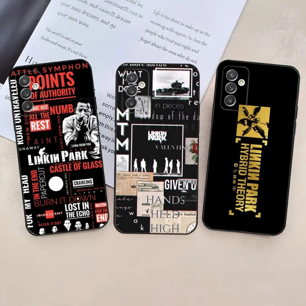 Band L-LinkinS Cool P-ParkS  Phone Case For Samsung Galaxy A20,A21s,A22,A31,A32,A52,A53,A72,73,A80,A91 Soft Black Phone Cover