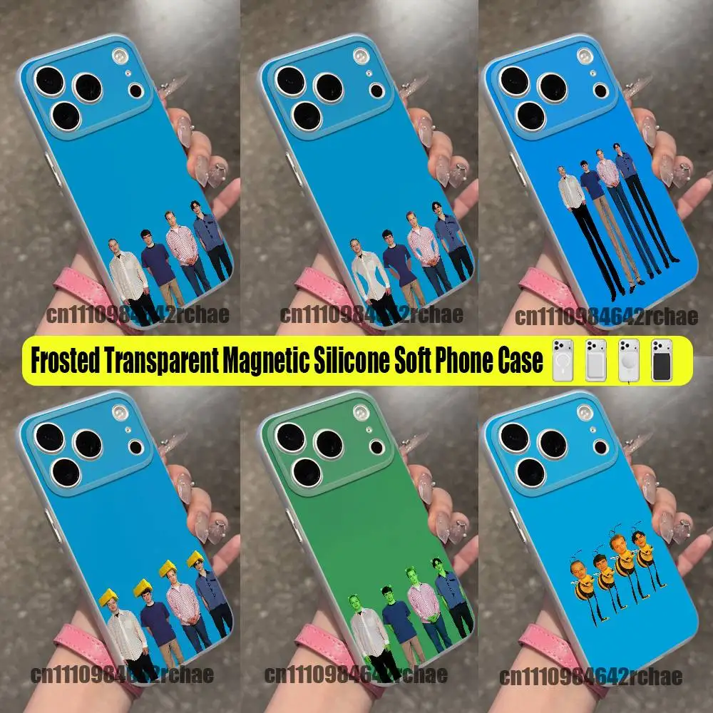 For Weezer BLUE Phone Case For iPhone 14 16 18 12 15 13 17 11 Pro Max Plus Mini For Magsafe Magnetic Clear