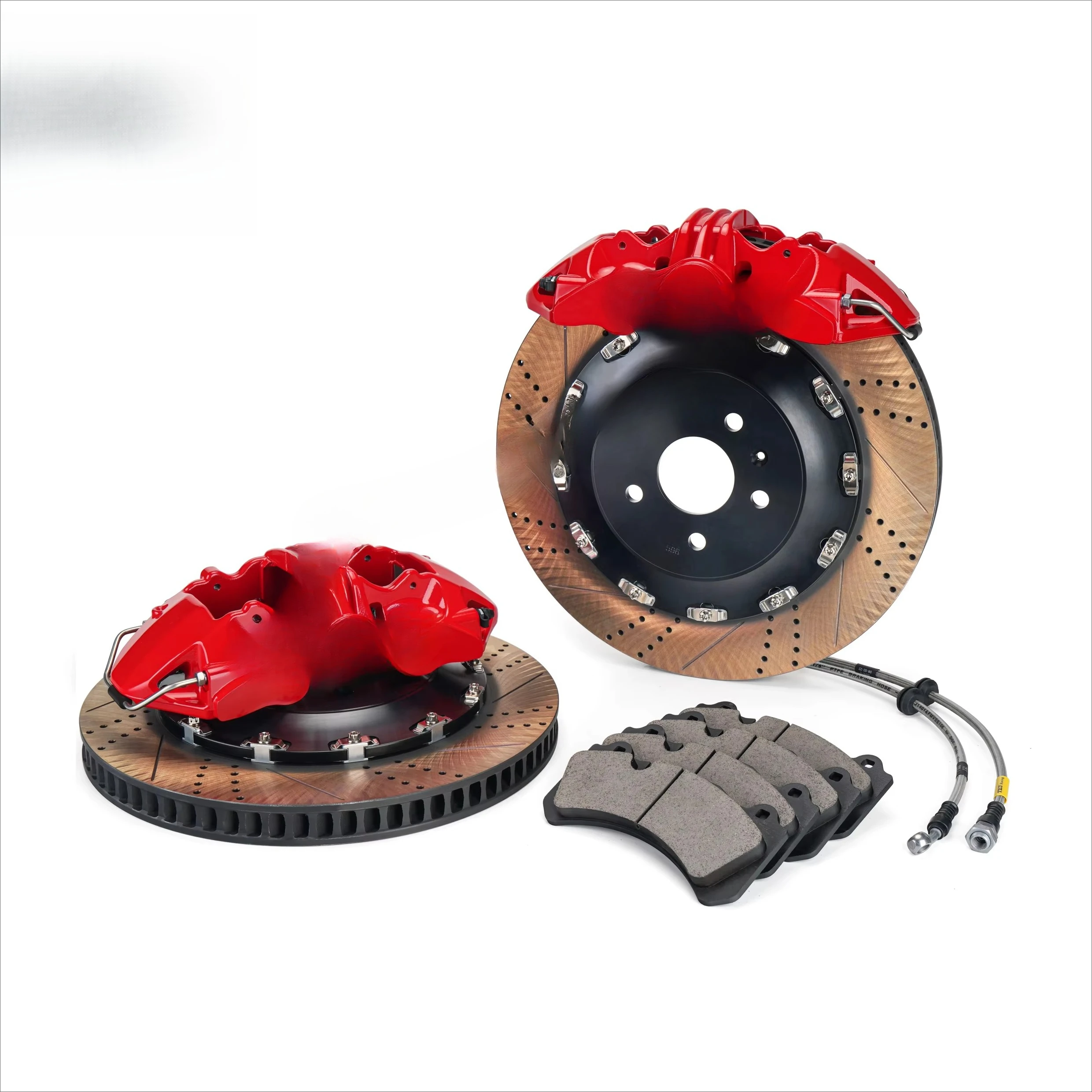Big Brake Kit Front 6 Piston and Rear 4 Piston E-brake Caliper BBK Auto Brake System for FX35 20 Inch Rim