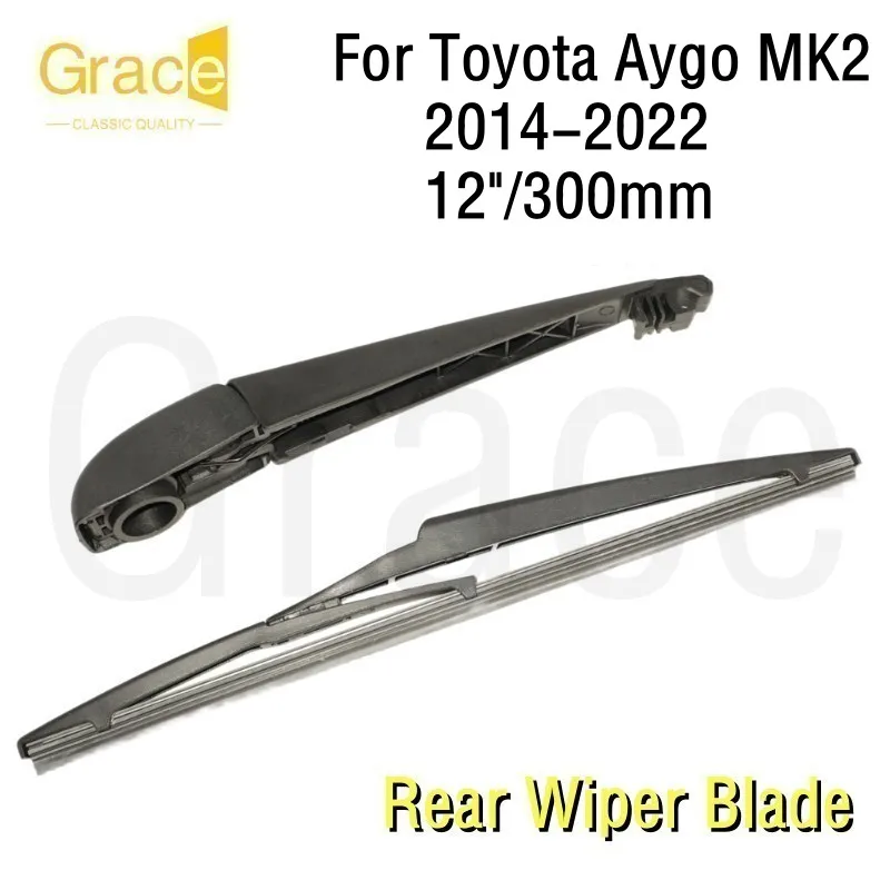 

Rear Wiper Blade For Toyota Aygo MK2 12"/300mm Car Windshield Windscreen Rubber 2014 2015 2016 2017 2018 2019 2021 2022
