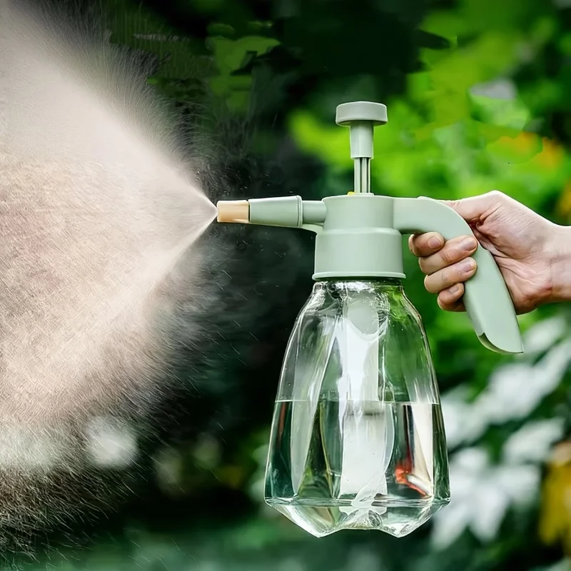 1pc Premium Plastic Pressure Spray Bottle Powerful Air Pressure Technology Adjustable Nozzle High-Pressure Mist Sprayer Garden