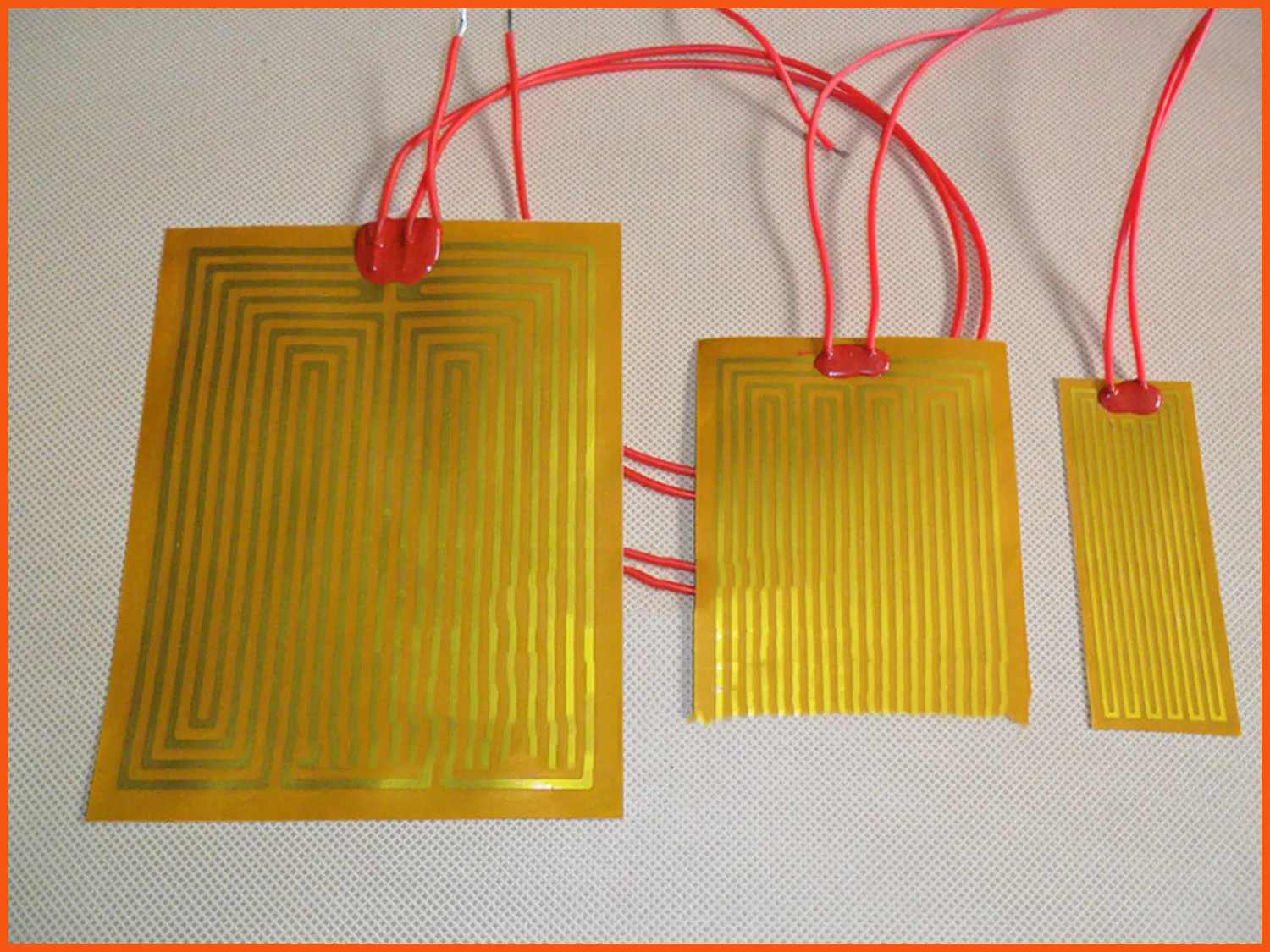 

17x50mm 3V 2W ,PI Polyimide Electrotherma Heating Film Plate Heated Heater Membrane Tape Plate Fast Preheating Customer design