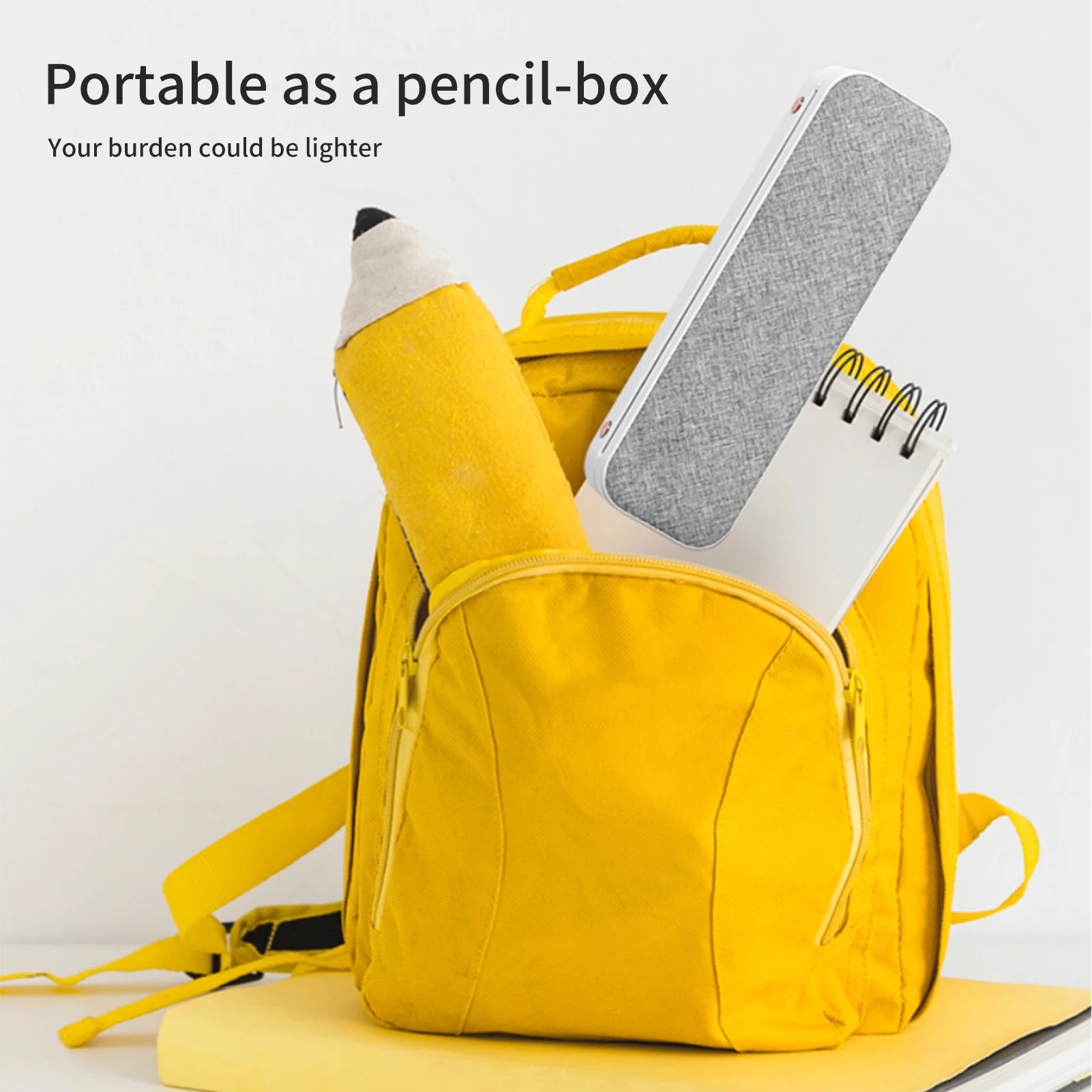 เครื่องพิมพ์ภาพถ่ายพกพาขนาดเล็ก 210 มม. เชื่อมต่อผ่าน USB และบลูทูธ พร้อมกระดาษความร้อน 1 ม้วน รองรับการพิมพ์กระดาษขนาด 2 นิ้ว/3 นิ้ว/4 นิ้ว รองรับการพิมพ์ไฟล์ PDF