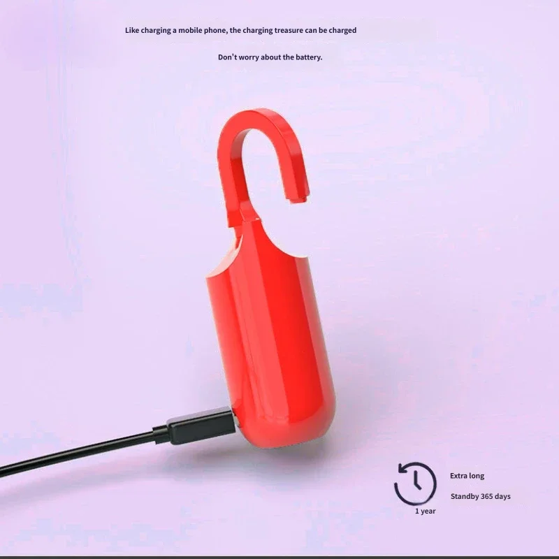 Mini Fingerprint Padlock USB Charging Smart Backpack Luggage Suitcase Furniture Security Lock Portable Biometric Safe Latch