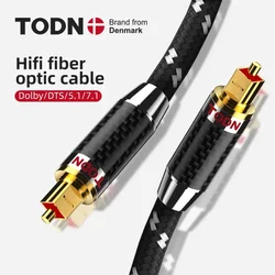 TODN Cyfrowy optyczny kabel audio Toslink SPDIF Kabel światłowodowy do wzmacniaczy HiFi5.1 7.1 Odtwarzacz Blu-ray Xbox 360 Soundb