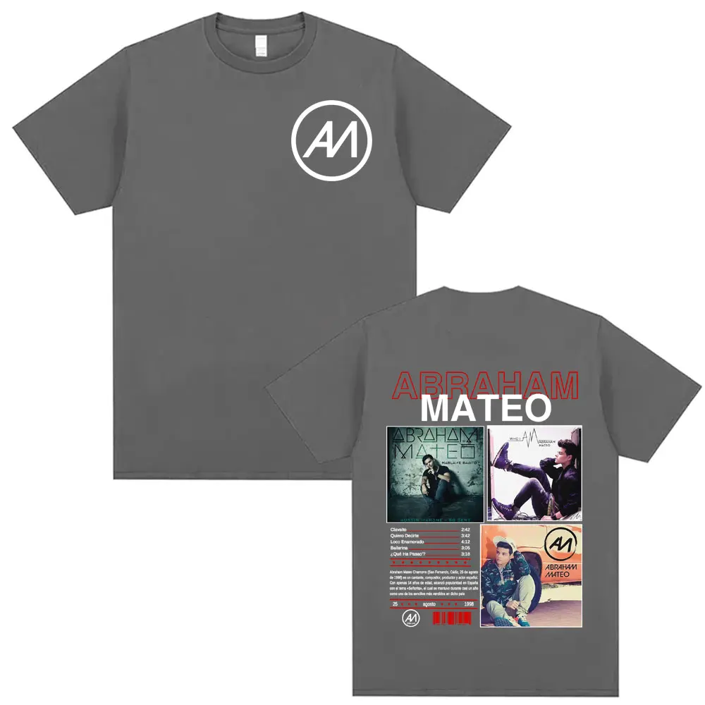 مغني الراب أبراهام ماتيو ألبوم ميرش تي شيرت الرجال النساء المتضخم خمر الهيب هوب موسيقى البوب تي شيرت الذكور الراحة 100_ القطن تي شيرت #3