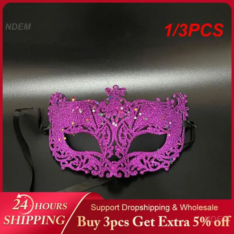 1/3PCS Masquerade Mask Party Carnival Cute Ladies Luxury Venetian Mask Venetian Demand Fox Mask Masquerade Must-have 7 Colors