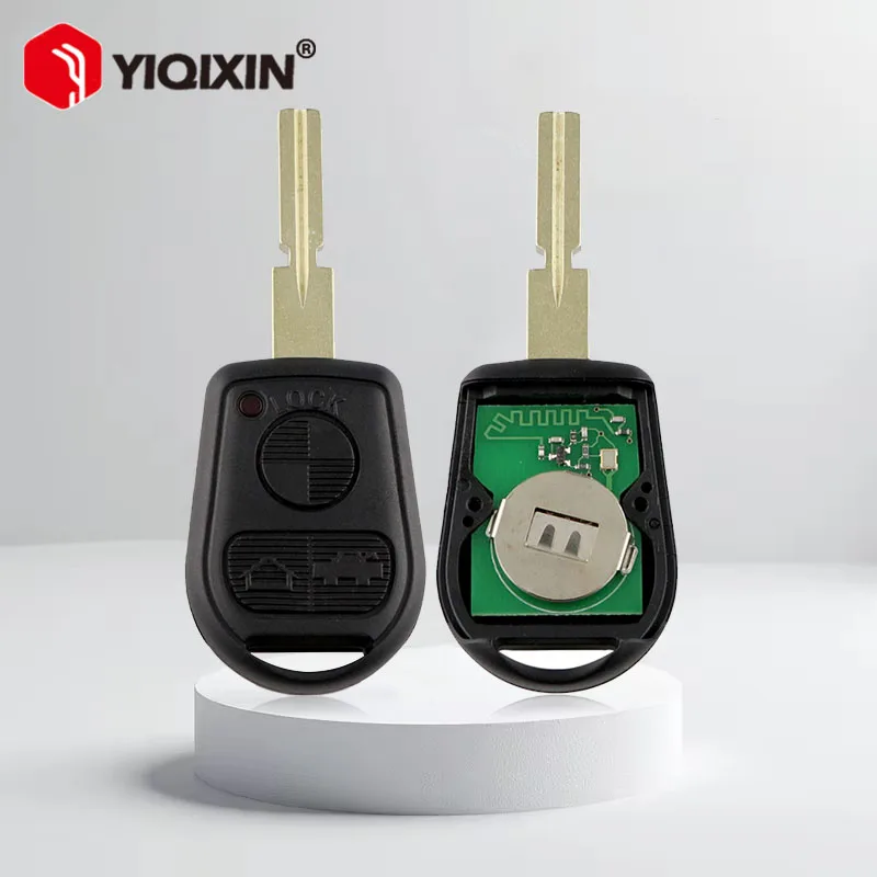 

YIQIXIN Remote Car Key 315/433Mhz ID44 Chip For BMW Z3 E31 E32 E34 E36 E38 E39 E46 Z3i Z4 Uncut HU92 HU58 Blade Control Key Case