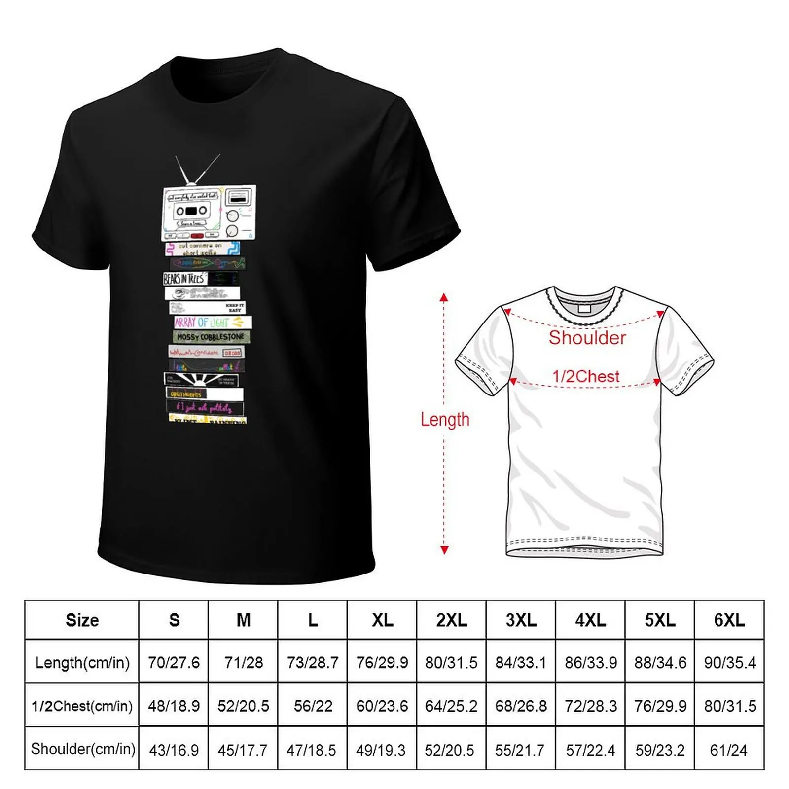 And Everybody Else Smiled Back Album Mixtapes T-Shirt t shirts for man pack white T-Shirt