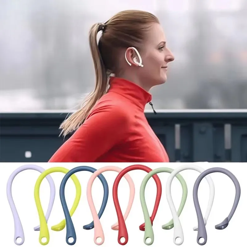 1/2 Paar Silikon-Ohrhaken gegen Verlust für Apple Air Pods Pro, Sport-Ohrhaken gegen Herunterfallen, kabellose Kopfhörer-Ohrhaken