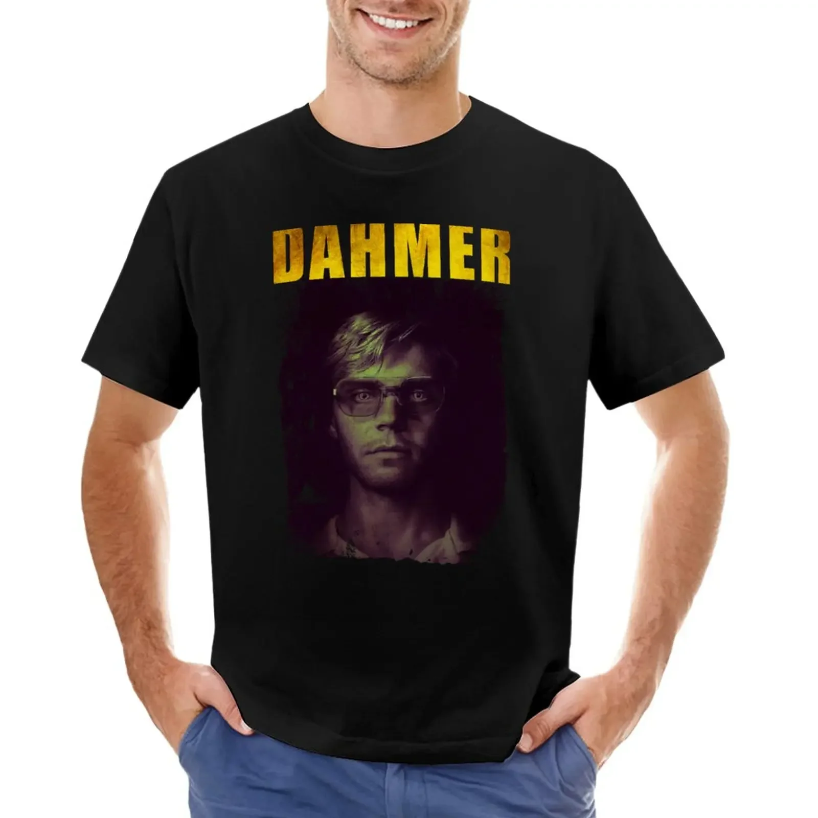 

Jeffrey Dahmer T-Shirt anime clothes shirts graphic tees black t-shirts for men