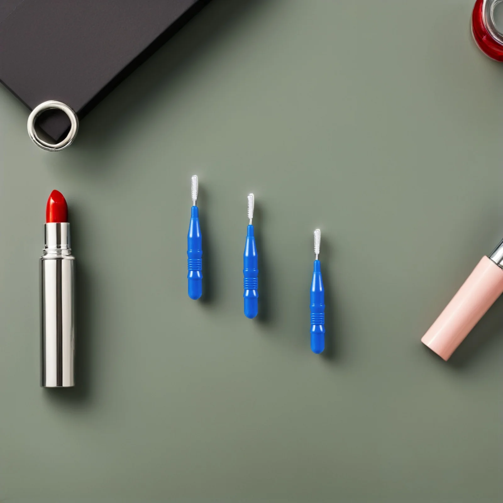 

50 Pcs Interdental Brush Flossing Tool Oral Care Accessory Pet Finger Toothbrush