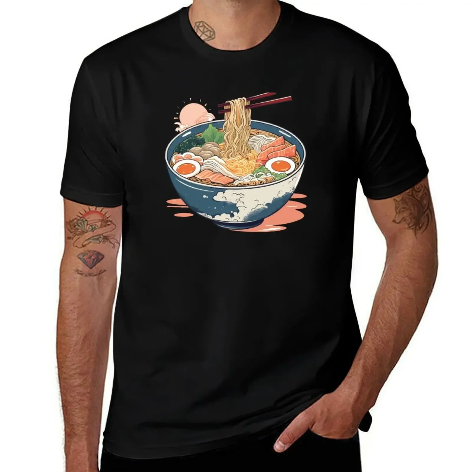 Japanses Ramen Noodles T-Shirt quick drying gifts for boyfriend sublime luxury clothing labubu t shirts for men pack