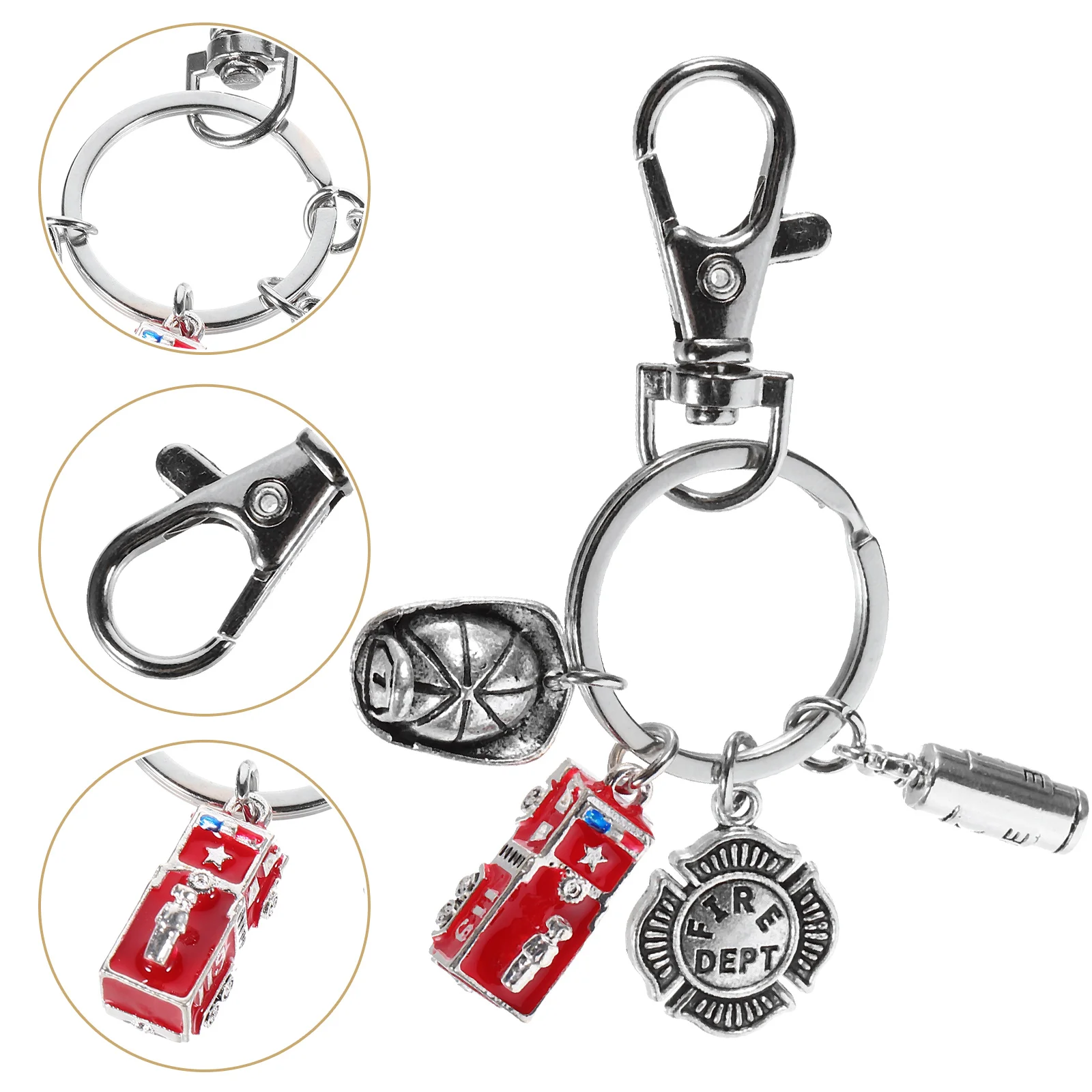 Firefighter Safety Equipment Key Fob Keychain Extinguisher for Keys from Girlfriend Bulk Chains Alloy Miss Car Women