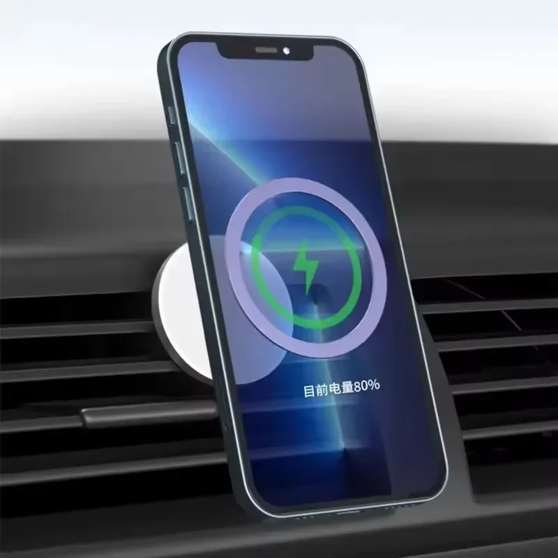 1-5PCS Metal Plate Sticker Ring For Magsafe Wireless Charger For iPhone Samsung Mobile Phone Magnetic Car Mount Holder Universal