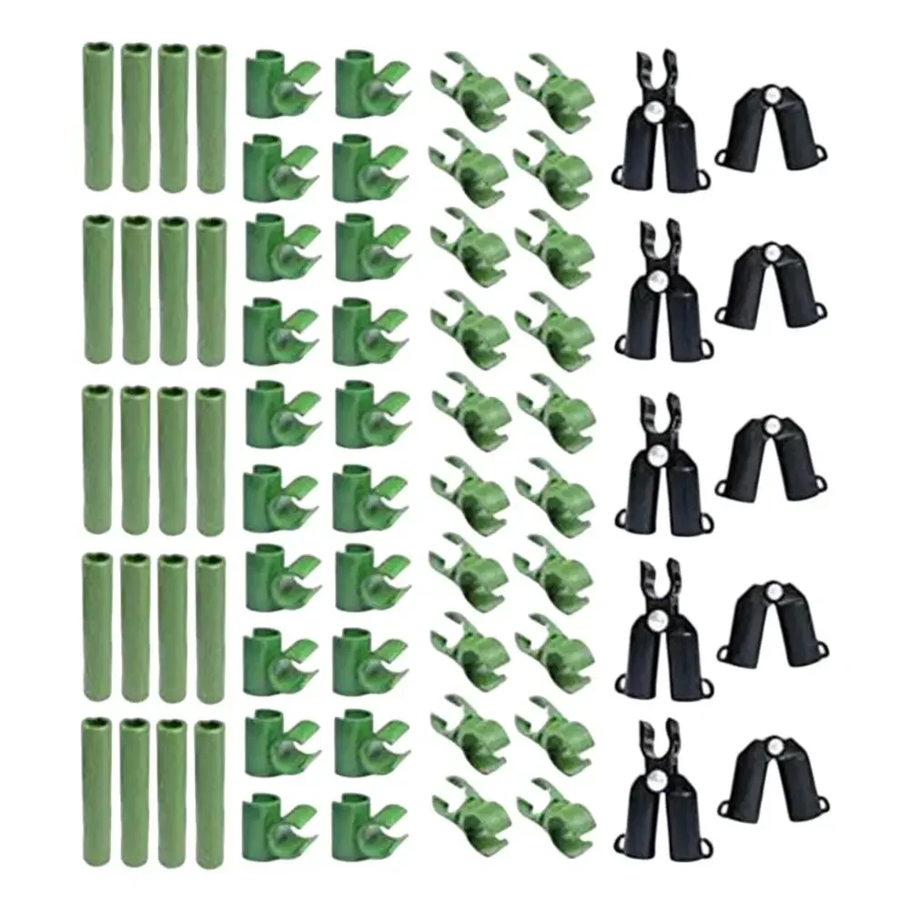 

Adjustable Trellis Clip Connectors Set 70 Pieces Designed to Provide Reliable Support to Various Climbing Plants