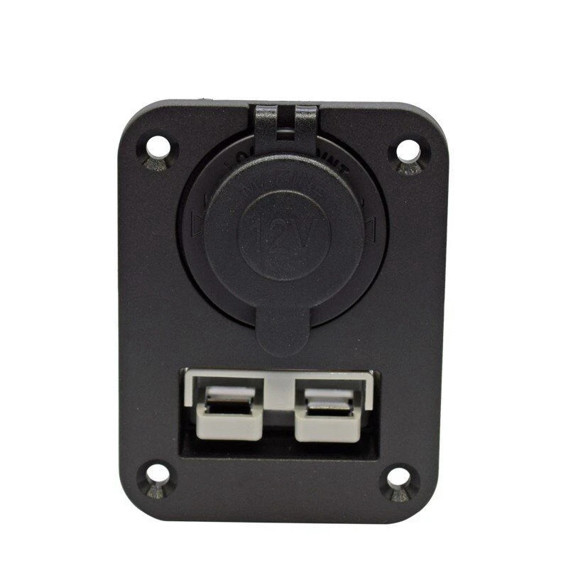 For Anderson Plug C-Igarette Lighter Socket Charger Flush Mount Recessed Plate For Caravan Camper Boat Truck