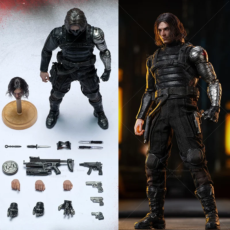 

Масштабная фигурка 1/12: Модернизированная и усиленная механическая левая рука маскированного ассасина Барнса, 6-дюймовая полная комплектация, фигурка солдата STM-20253