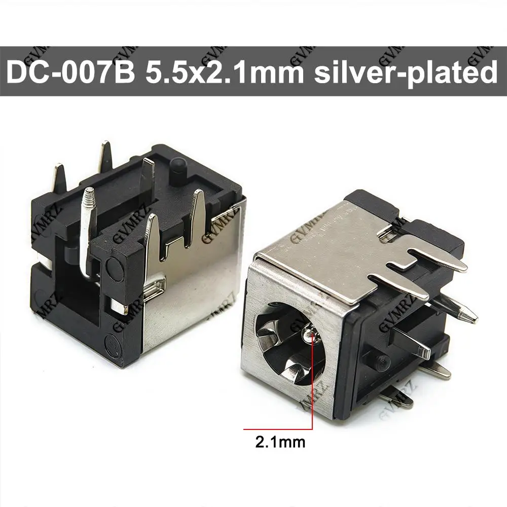 5PCS DC-007 power socket high current for monitor notebook DC socket DC007B DC female socket  DC-007