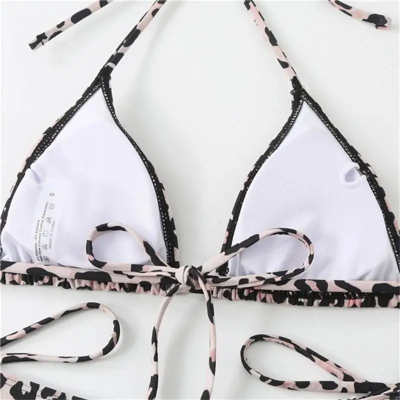 Phụ nữ Two Pcs Swimsuits Áo da báo in đồ bơi sành điệu lên bộ đồ tắm 24BD