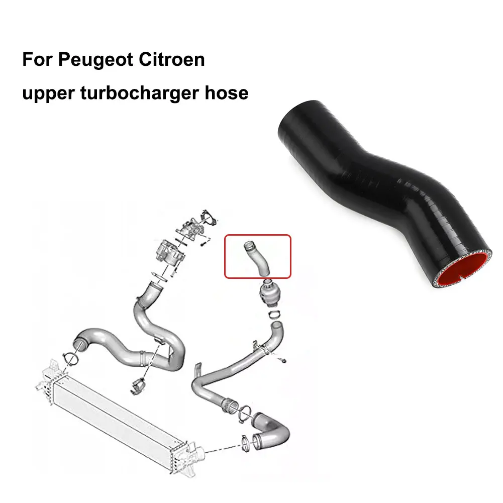 For Peugeot Boxer Citroen Relay 2.0 2.2 BlueHDI Upper Turbocharger Hose Pipe Repair Silicon