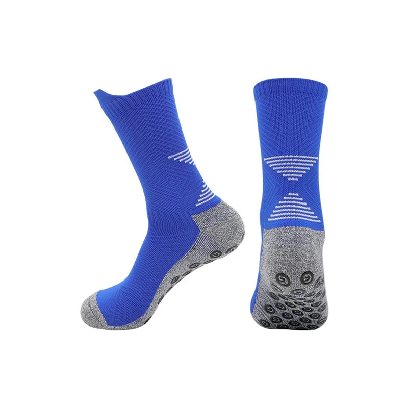 1pair Silicone Anti Slip Football Socks Takraw Men Women Sport Basketball Grip Soccer Socks