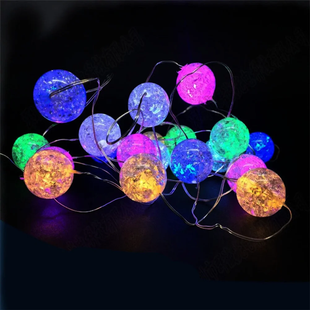 1Set Ball String Light Stylish Design Party Decoration Festival LED Hanging Lamp Ornament Atmosphere Lighting String Light