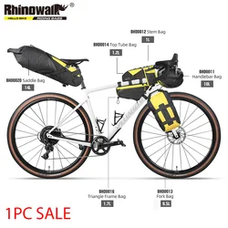 Rhinowalk Bike Saddle Bag Splashproof Bicycle Handlebar Front Top/Bottom Tube Bag Bikepacking Wilderness Series 1 Piece Sale