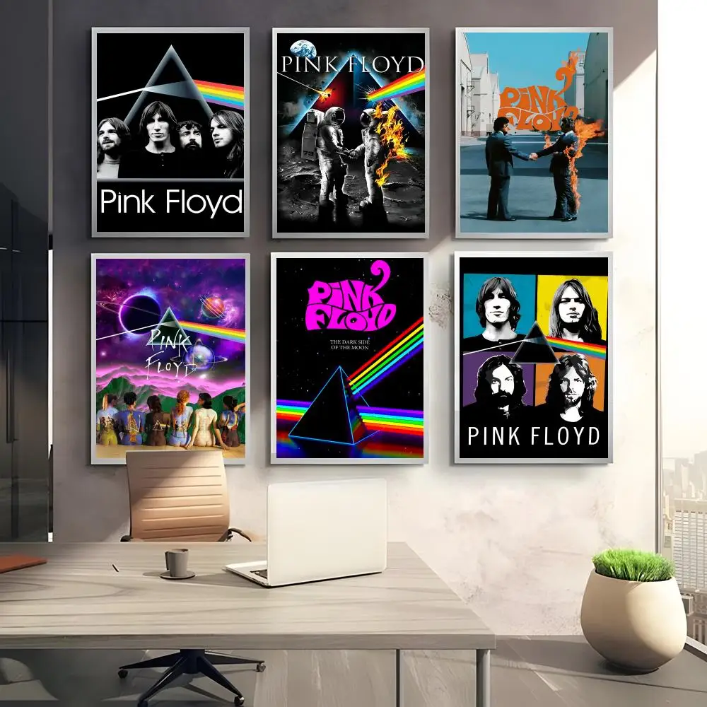 Band P-Pink F-Floyd Poster Perfect Sticker Self Adhesive Art Designed for Home Dining Office Spaces