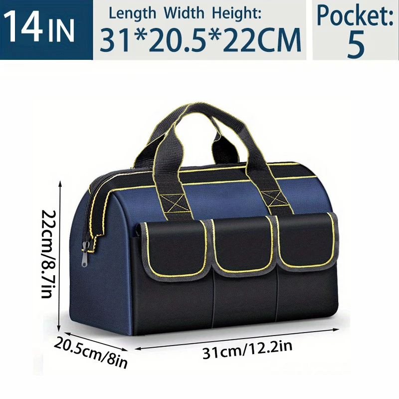 Multifunctionele 13in-23inch Gereedschapstas Dikker grote Capaciteit Waterdicht Slijtvast Toolkit MultiPocket Elektricien Opbergtas