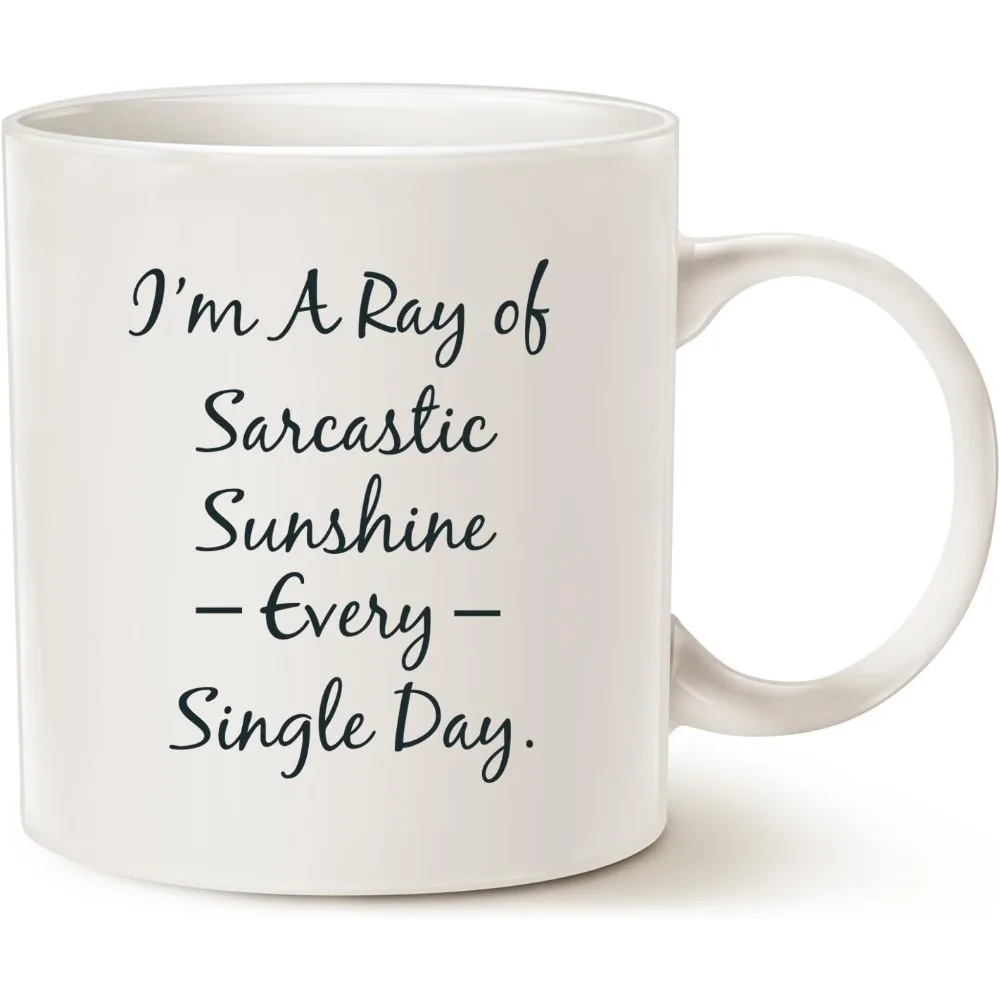 Funny Personalize White Coffee Mug Sarcastic Ray Of Sunshine Best Mug for Lovers of Sarcasm Ceramic Cup 11 Oz