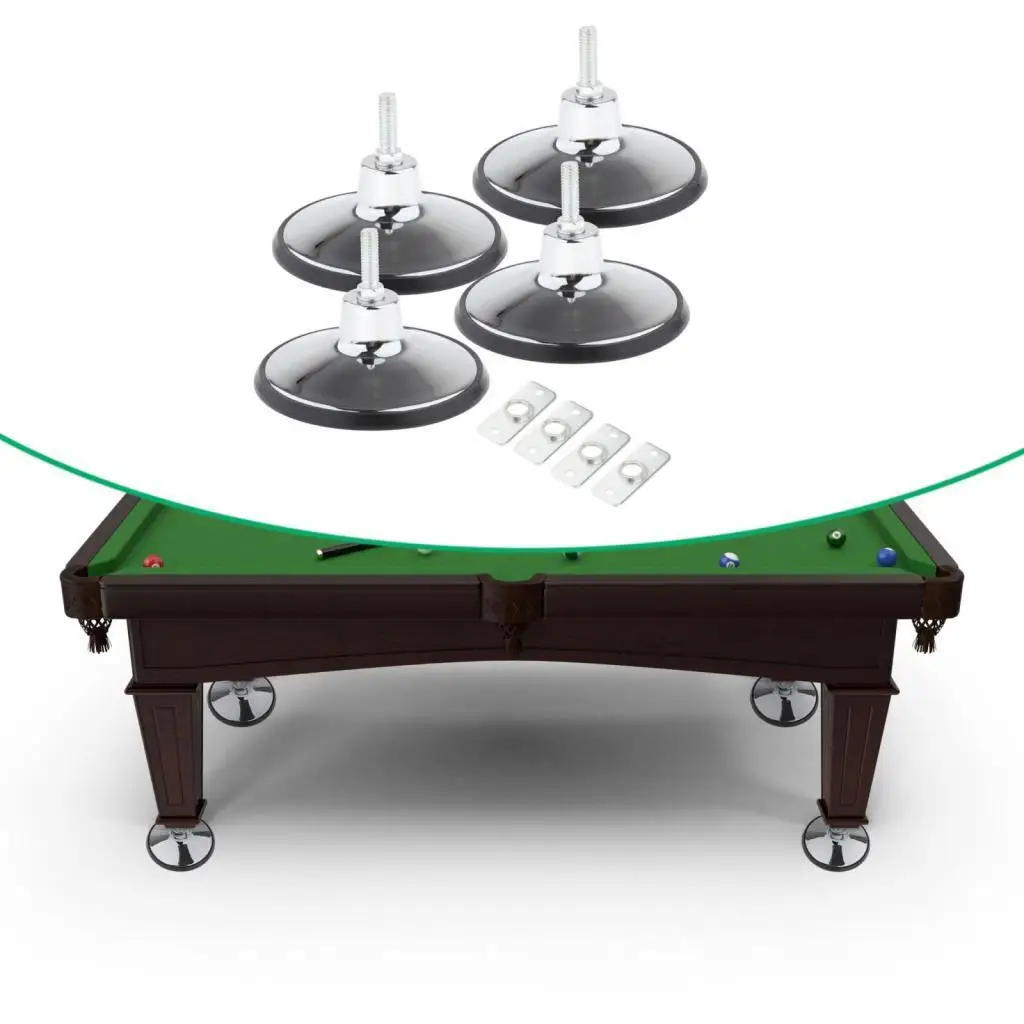 Heavy Duty Pool Table Levelers Metal Feet Riser Game Table Accessories for Billiards Repair and Leveling