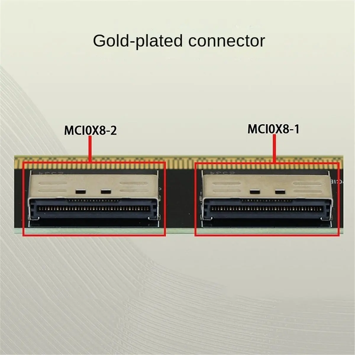 PCIe 4.0 X16 to Dual MCIO X8 Bifurcation Splitter Card PCIe to MCIO Adapter for GPU AI Training VFX Render Workstation