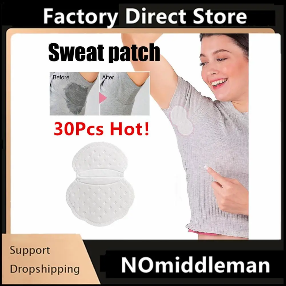 

30Pcs Underarm Sweat Pads Invisible Clothing Perspiration Deodorant Sweat Absorb Pad Armpit Care Antiperspirant Accessoires