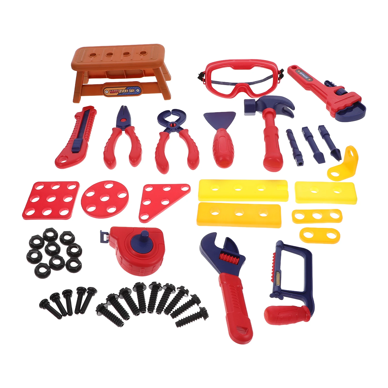 Repareren gereedschapsset voor kinderen Leren speelset voor peuters Plastic gereedschapskist Fantasiespel Kinderen Cadeau voor kinderen Hand-oogcoördinatie
