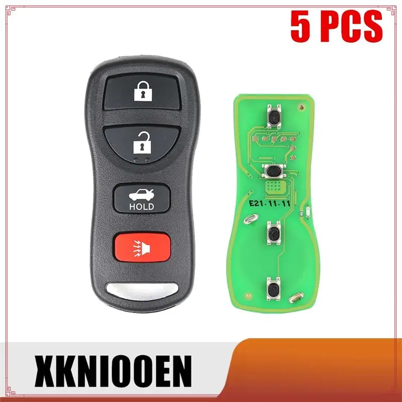 Xhorse XKNI00EN Universal Wire Remote Key Fob Flip Separate 4 Button For NISSAN Style For VVDI Key Tool 5Pcs/Lot