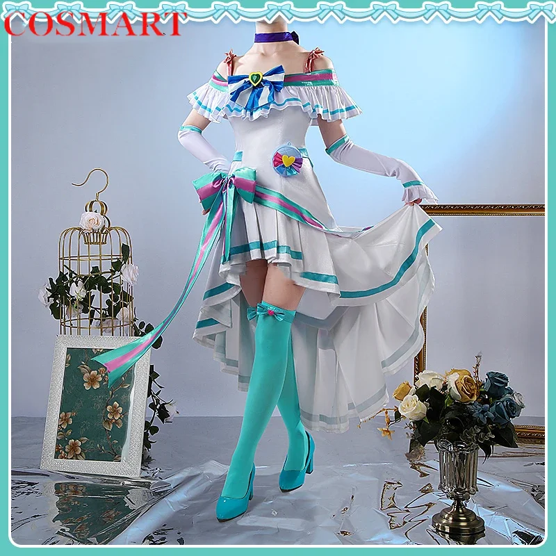 COSMART Anime Wonderful Precure! Cure Lillian Elegant Dress Lovely Uniform Cosplay Costume Halloween Party Role Play Outfit