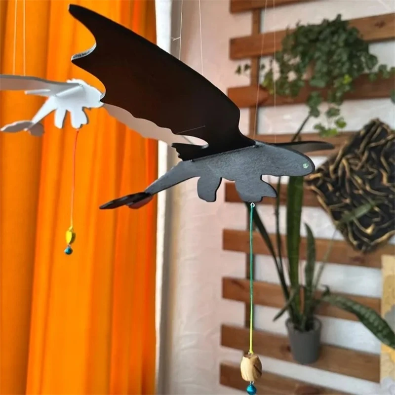 

DIY Flying Dragon Hanging Mobile Vintage Mediterranean Style Ornament For Kids Bedroom Nursery Ceiling Decor Gift For Children