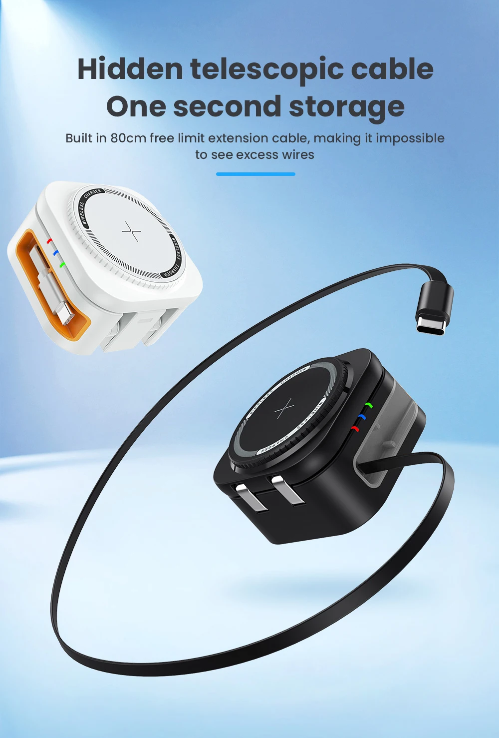3-in-1 Magnetischer Faltbarer Reise-Schnell-Ladeständer für Magsafe iPhone 16 15 14 13 12 Pro Apple Watch 2-9 SE Airpods Pro – Detail 2