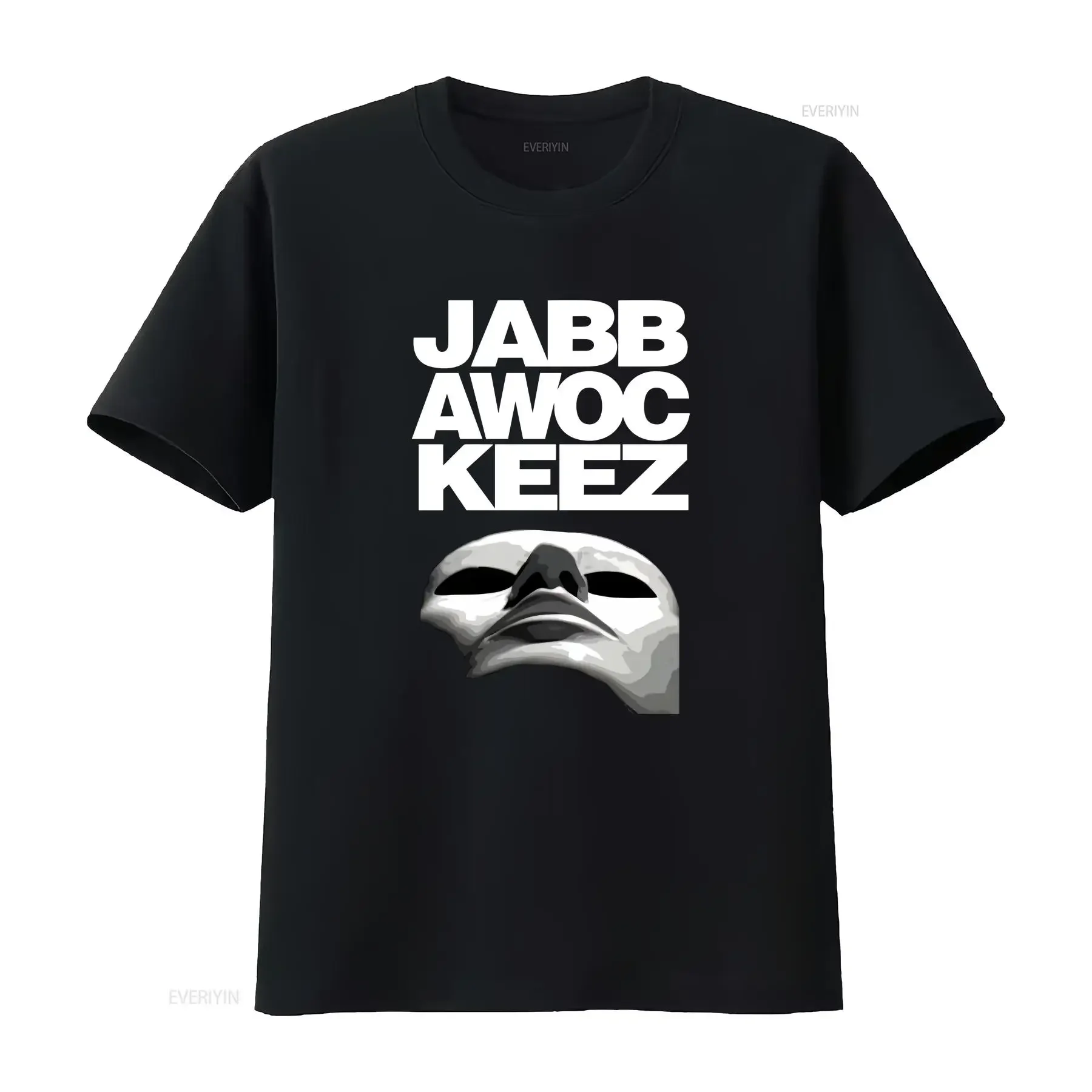 Jabbawockeez máscara negra camiseta vintage lavada suave estirado versátil Casual transpirable elegante cómodo gráfico homme