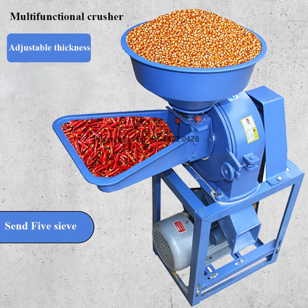 

Multi functional small household 220v Chinese herbal medicine ultra-fine agricultural large-scale feed breeding mill