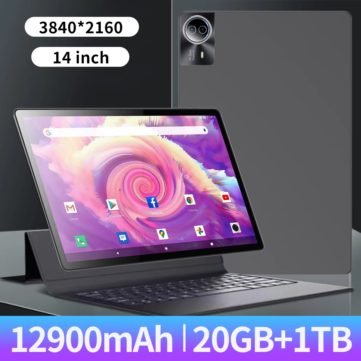 

2025 Hot-selling 14-inch Android Tablet! 16GB RAM, 1TB Massive Storage, 5G/Wi-Fi Dual Mode, 12900mAh Battery & Powerful 10-core